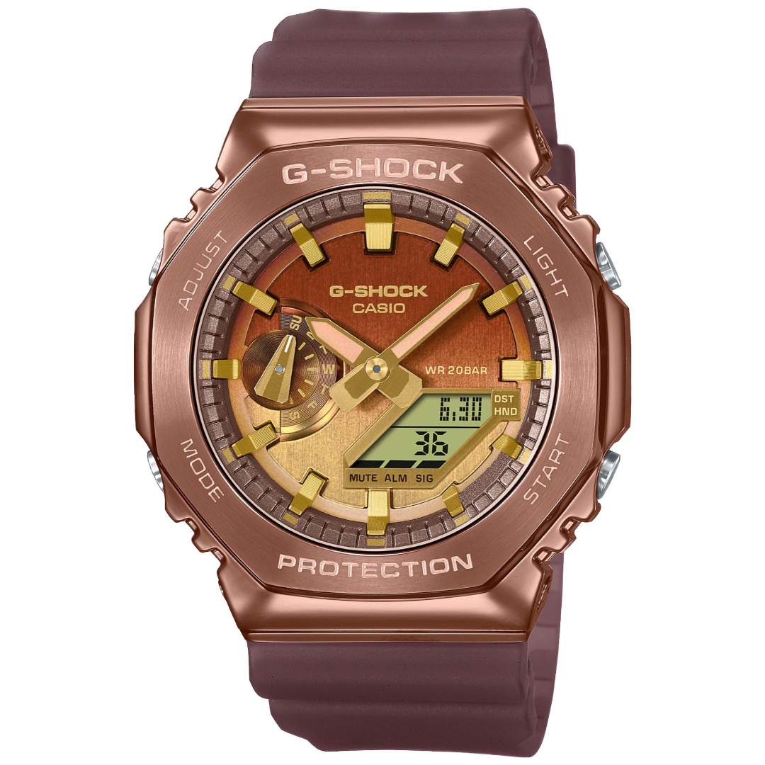 CASIO G-SHOCK GM-2100 series GM-2100CL-5 GM-2100CL-5A 半透明200米