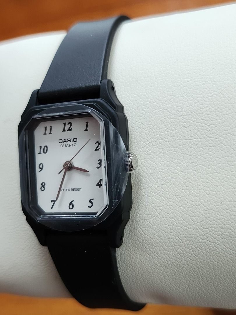 Casio Quartz Watch Small size Black White Dial Women s