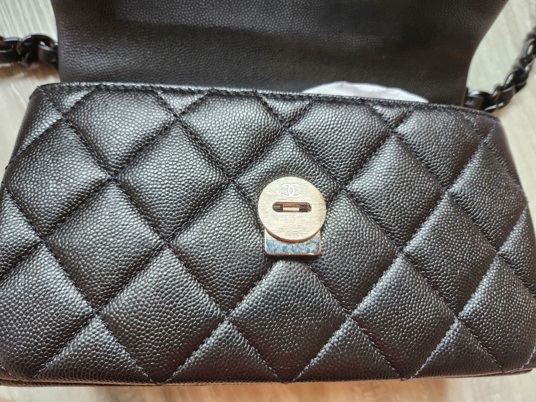 Chanel Mini rectangle incognito (So Black) Caviar, Women's Fashion