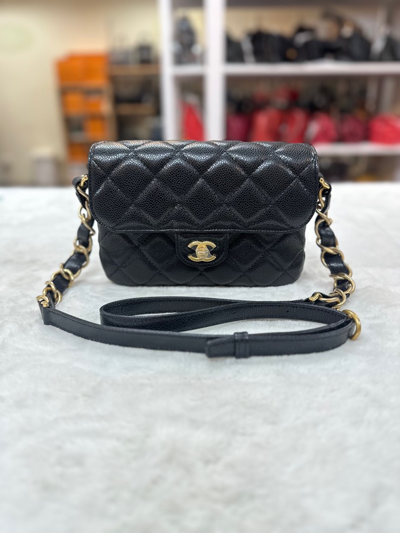 Chanel Small Flap Bag w/back Pocket, Luxury, Bags & Wallets on Carousell
