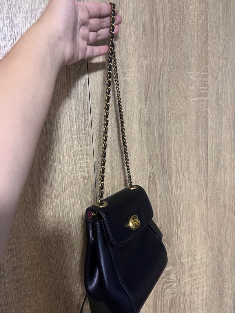 Coach parker backpack black top