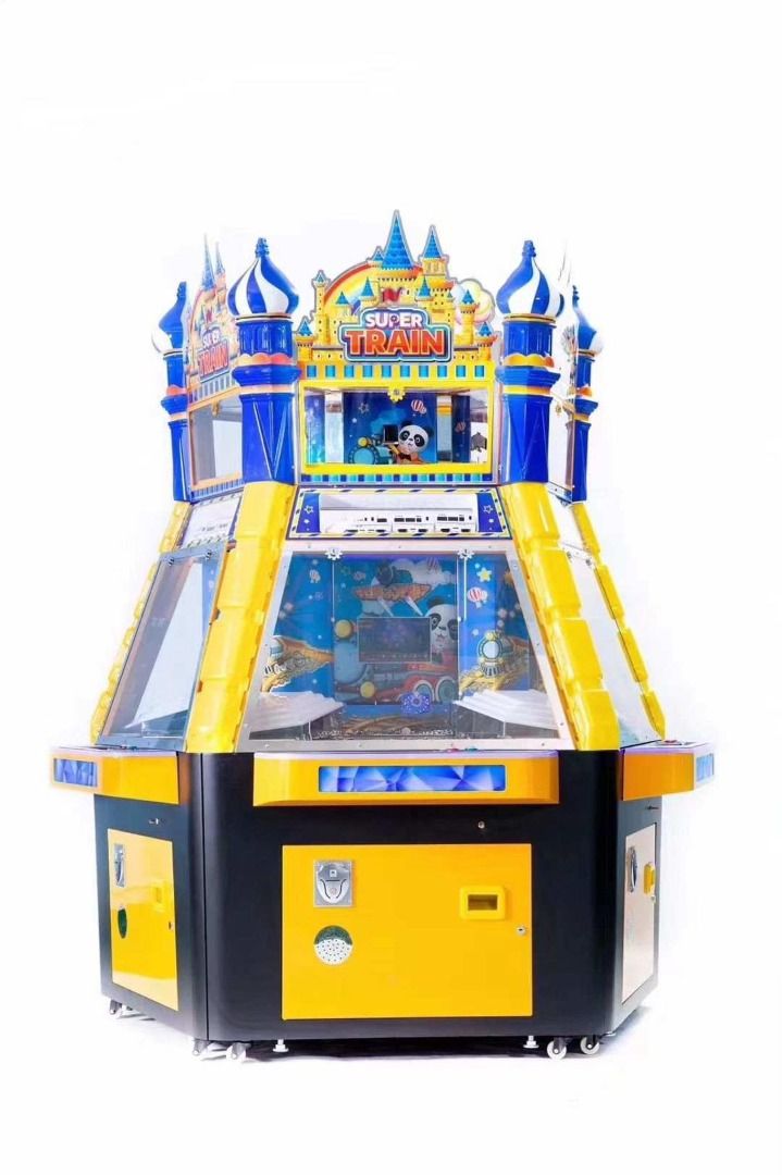 Coin Pusher Machine Coin Operated Super Train (Category: Billiards and Bowling) located in San Pablo. Submitted by reyesbilliardsandaccessories_ (Listing ID 1240260091, Image 1). Description: Coin Pusher Machine Coin Operated Castle ▶️ NOTE: Pre-order basis!!! Estimated time of arrival: 45 - 60 days after reservation ▶️Product details: ✔Age: >6 Years ✔is_customized: Yes ✔Plug Type: All plug ✔Name: Coin pusher Game Machine ✔Material: Metal+acrylic
