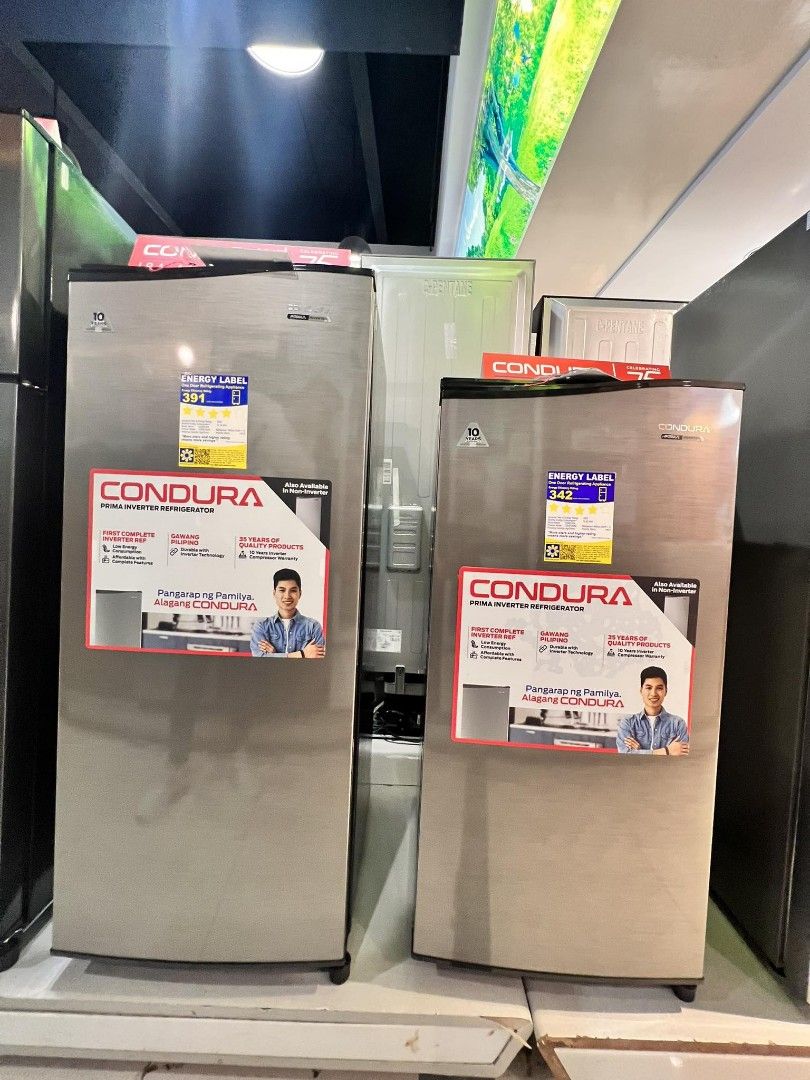 CONDURA REFRIGERATOR INVERTER TYPE (SINGLE, TWO DOOR AND BOTTOM FREEZER