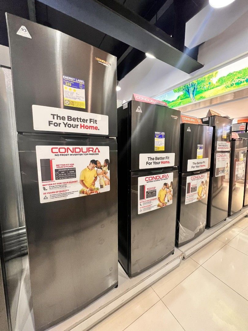 CONDURA REFRIGERATOR INVERTER TYPE (SINGLE, TWO DOOR AND BOTTOM FREEZER