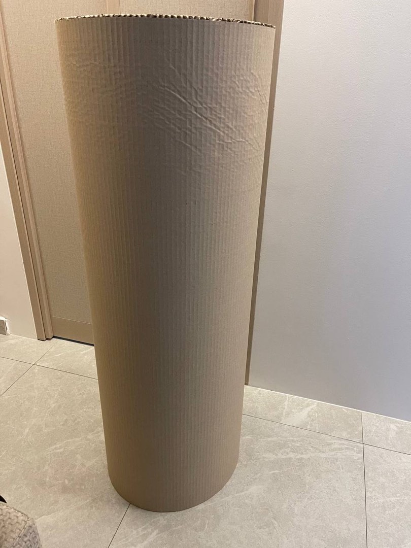 Corrugated cardboard paper roll, Furniture & Home Living, Home ...
