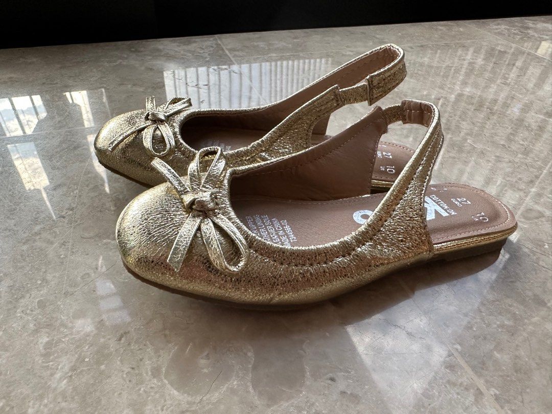 Gold flats size top 1
