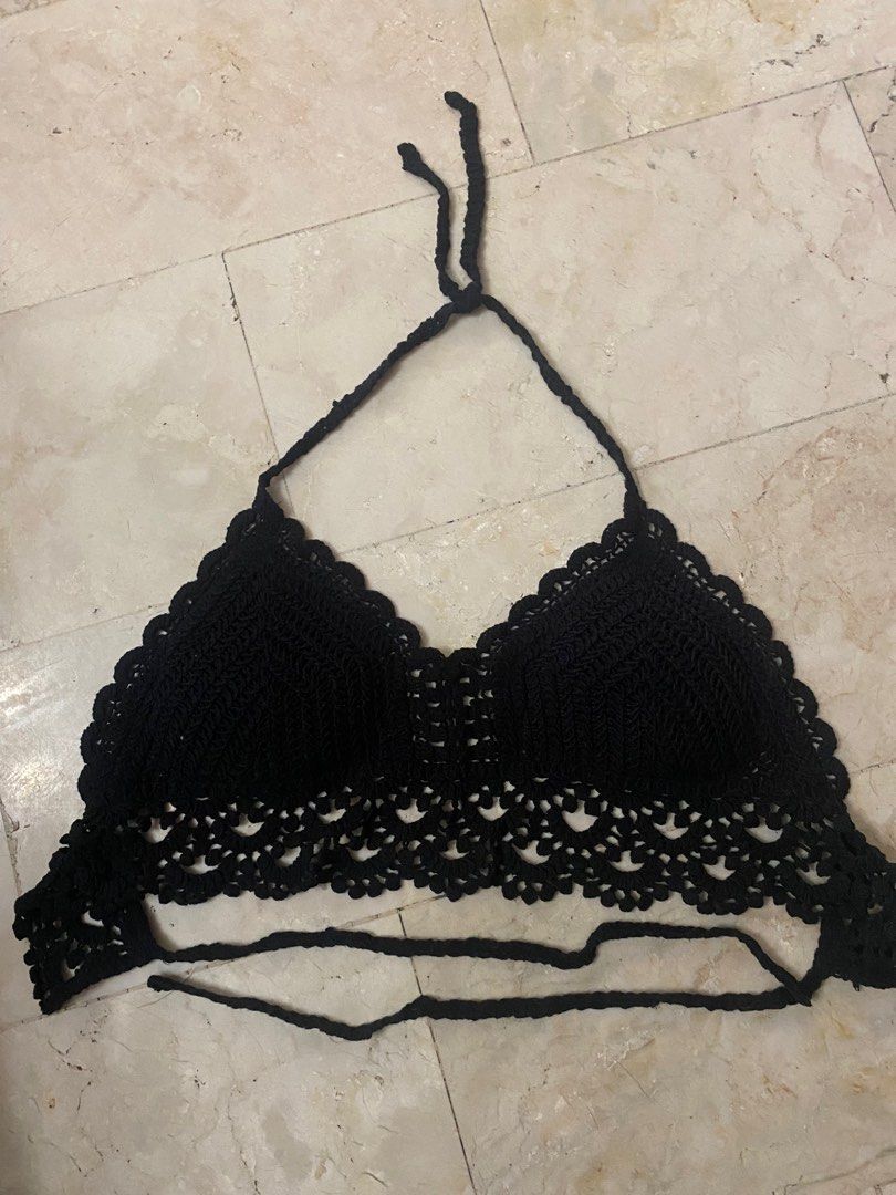 Croco Bikini Top