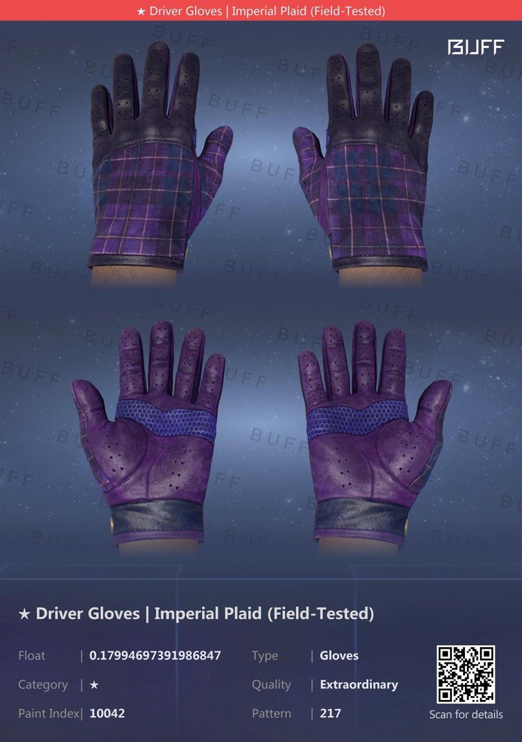CSGO DRIVER GLOVES ( IMPERIAL PLAID, Video Gaming, Gaming Accessories, InGame Products on Carousell