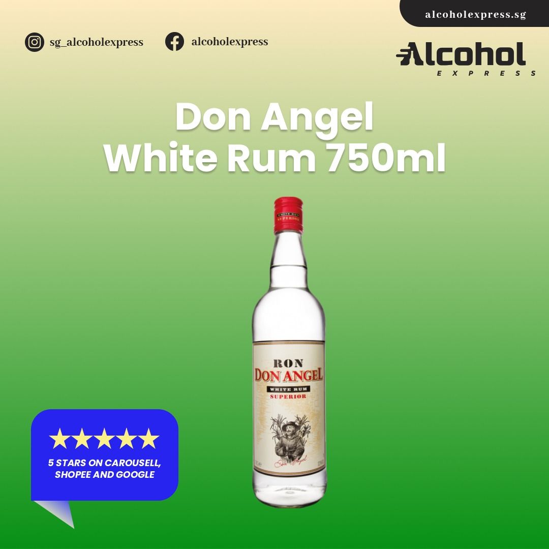 Don Angel White Rum 750ml, Food & Drinks, Alcoholic Beverages on Carousell