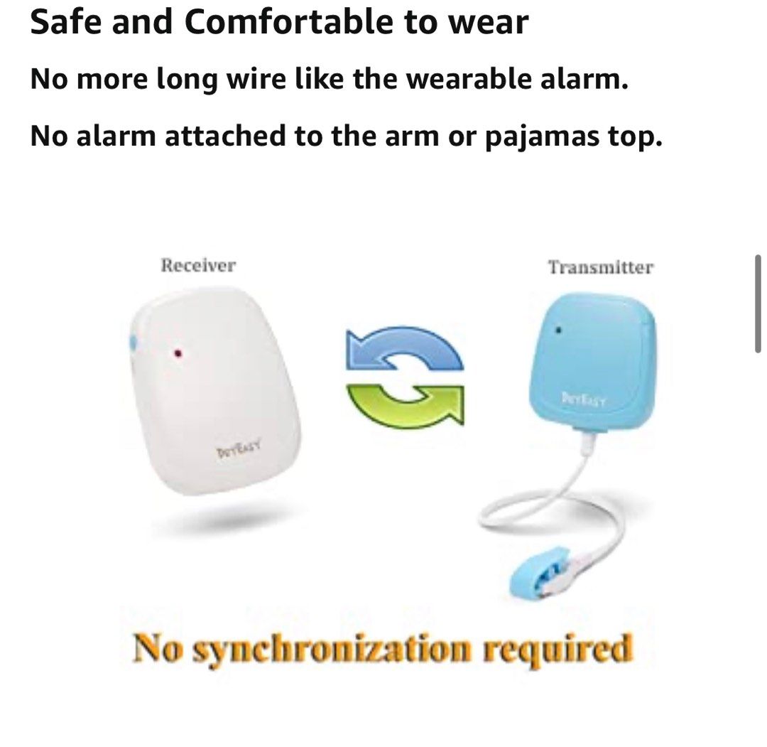 DryEasy Plus Wireless Bedwetting Alarm, Babies & Kids, Baby Monitors on