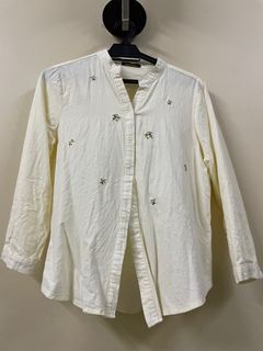 embroidery blouse soft yellow three B’s