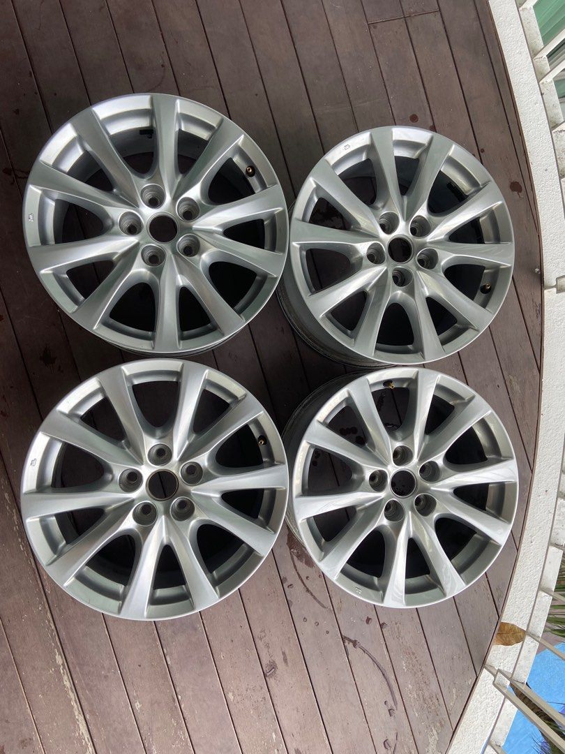 Excellent condition original 17” Mazda Rims, Car Accessories, Tyres ...