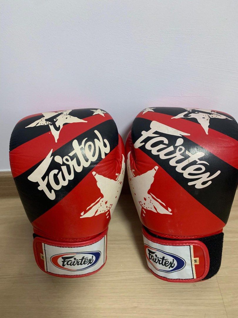 Fairtex Bright Red Muay Thai Gloves, Sports Equipment, Other Sports