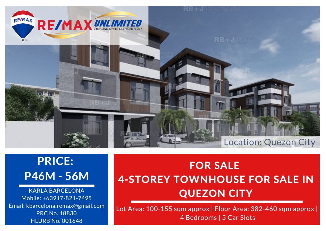 For Sale 4Storey Townhouse for Sale in Quezon City, Property, For Sale