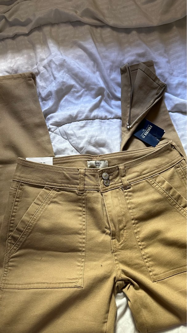 High waisted khaki pants forever 21 sale