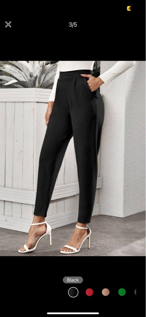 Casual black pants womens new arrivals