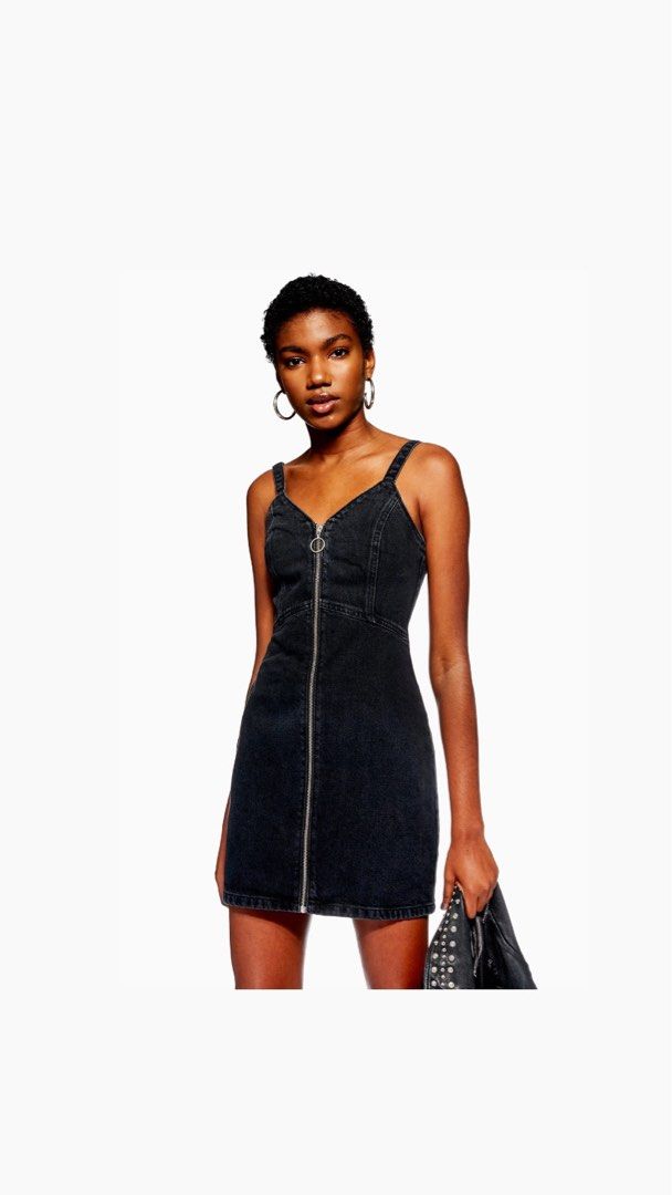 Topshop zip up dress cheap