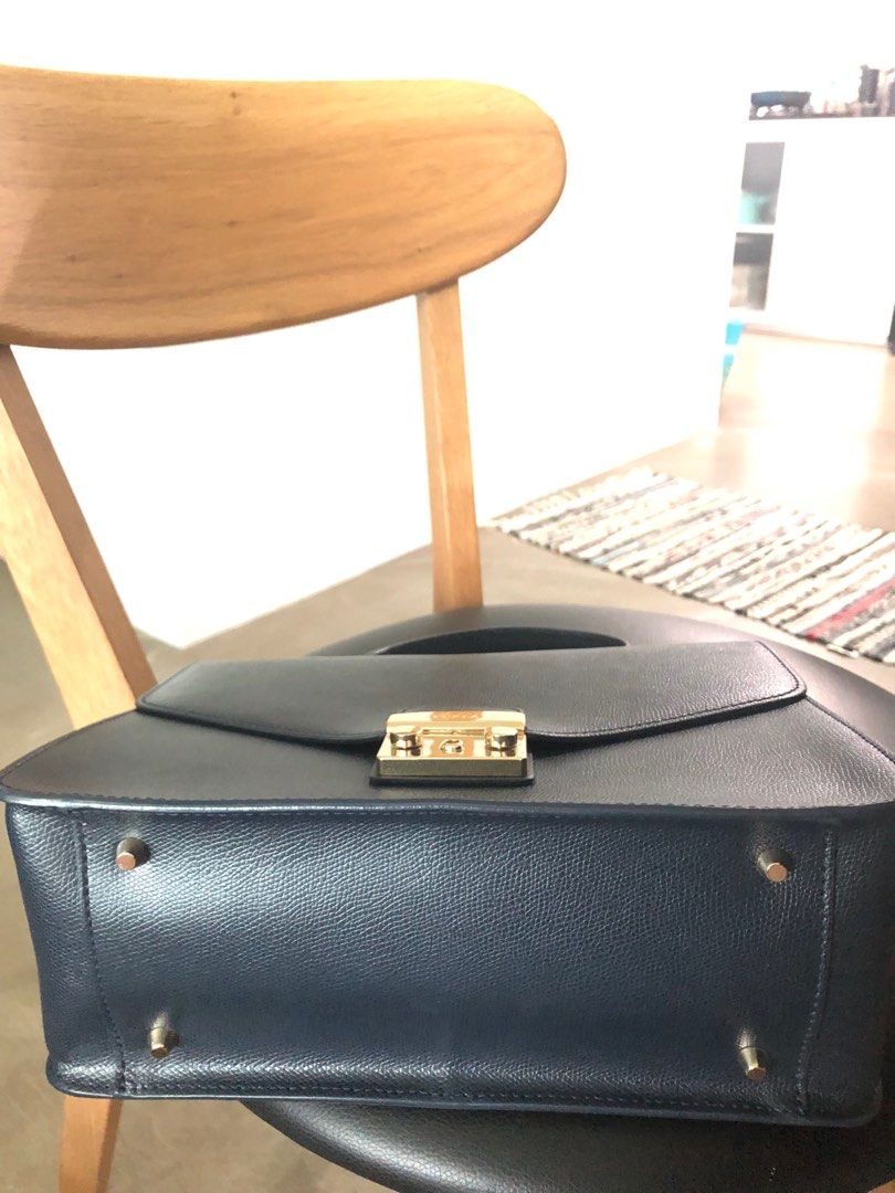 Furla navy blue shoulder bag Women s Fashion Bags Wallets