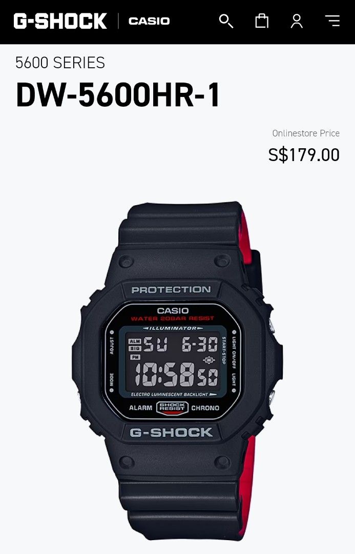 G shock 5600hr outlet