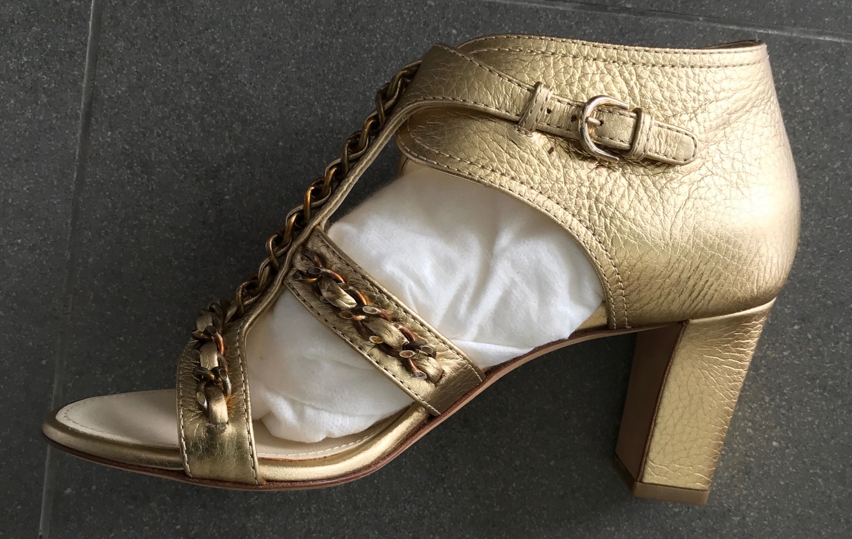 Gold detail heels sale