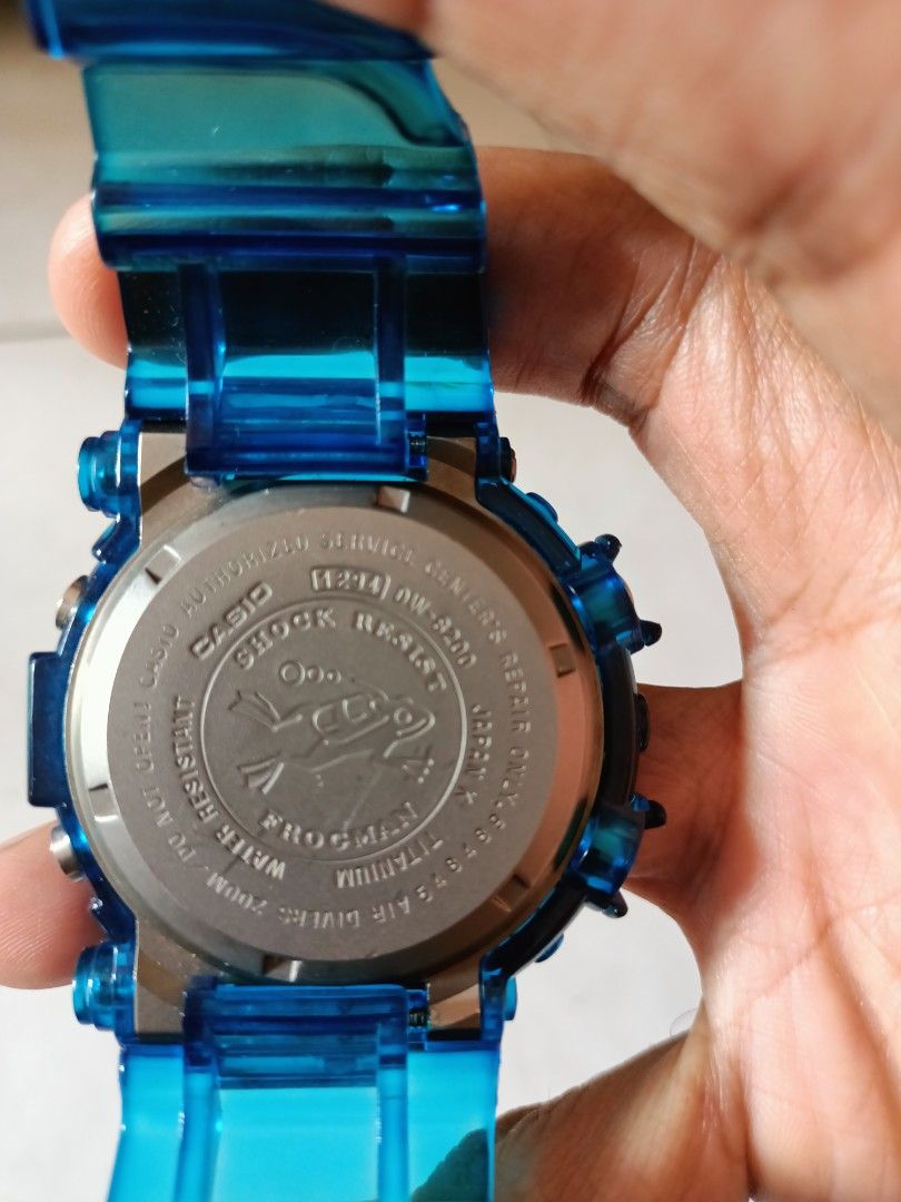 G shock Frogman DW8200 jelly blue