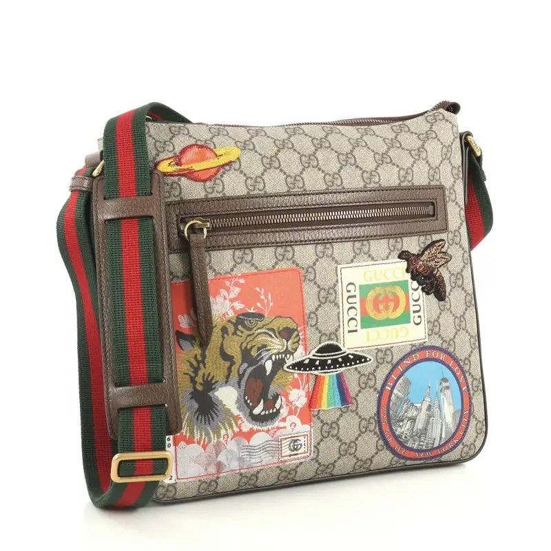 Gucci Courier GG Supreme Messenger Bag Luxury Bags Wallets on
