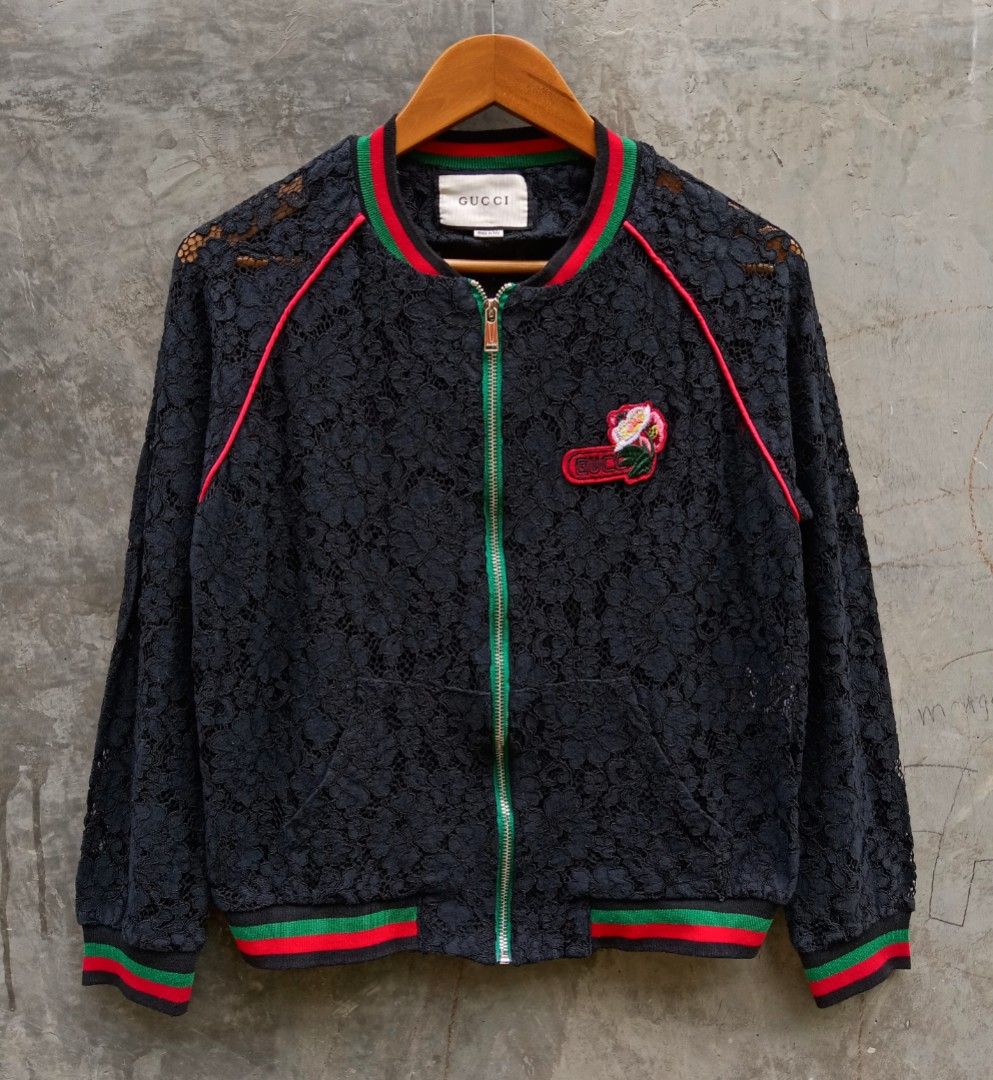 Gucci floral velvet bomber sale jacket