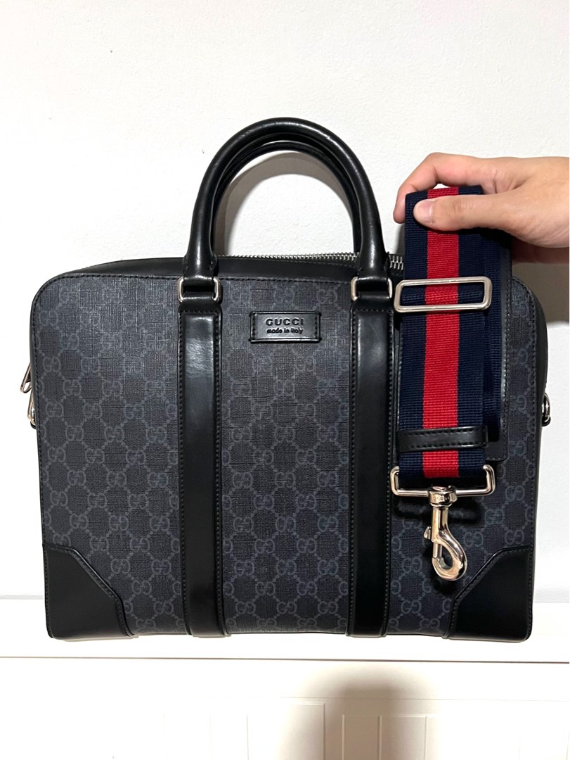 Gucci laptop bag, Men's Fashion, Bags, Briefcases on Carousell