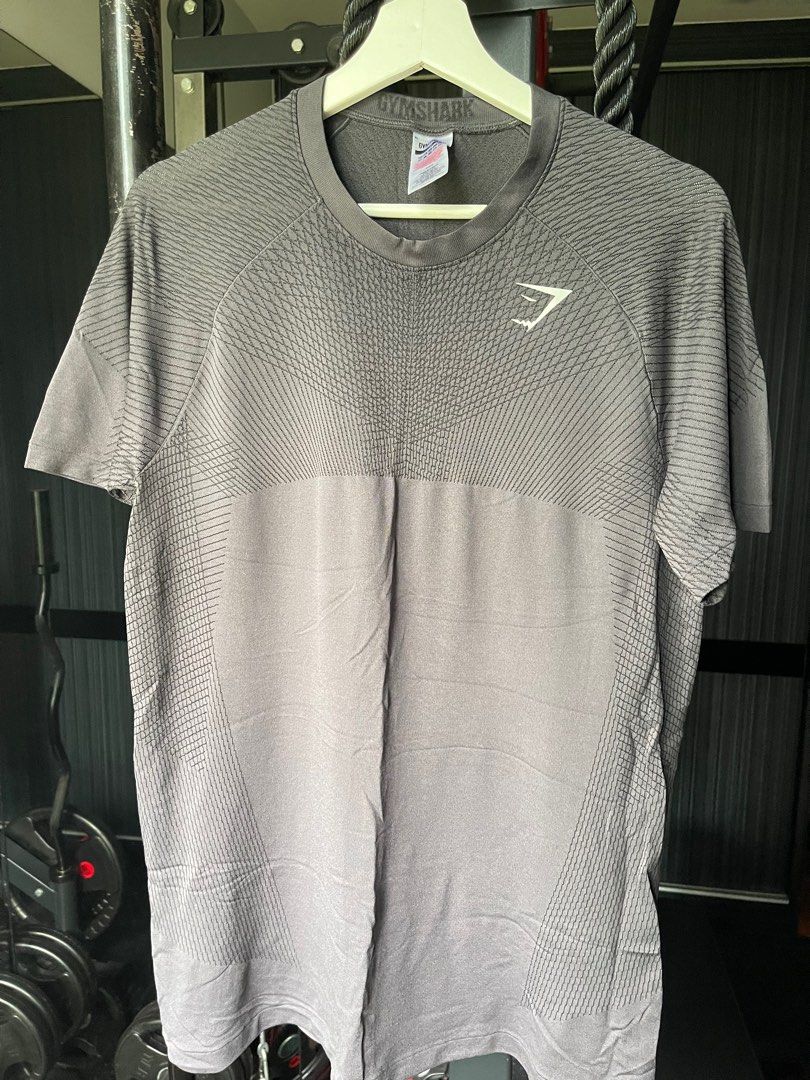 Gymshark Apex Seamless T-Shirt - Onyx Grey/Black Medium