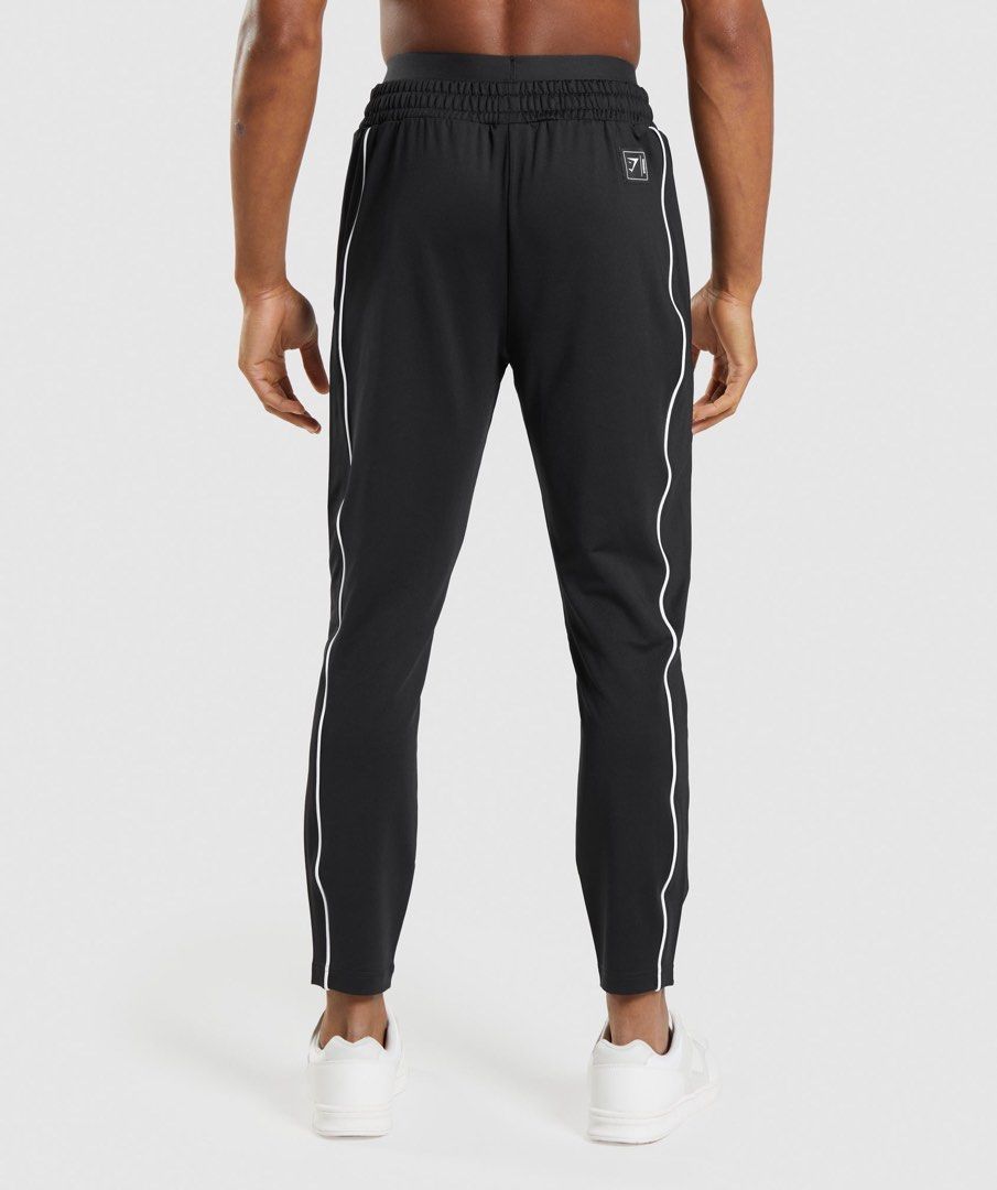 Gymshark Recess Joggers - Black/White Small, Men's Fashion, Bottoms,  Joggers on Carousell