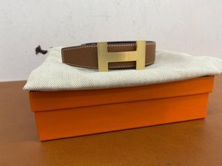 Hermes Box 42mm Constance H Belt 110 Black Brown