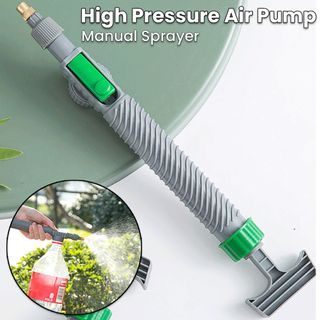 High Pressure Air Pump Manual Sprayer Adjustable Drinking Bottle Head Nozzle Hodeso