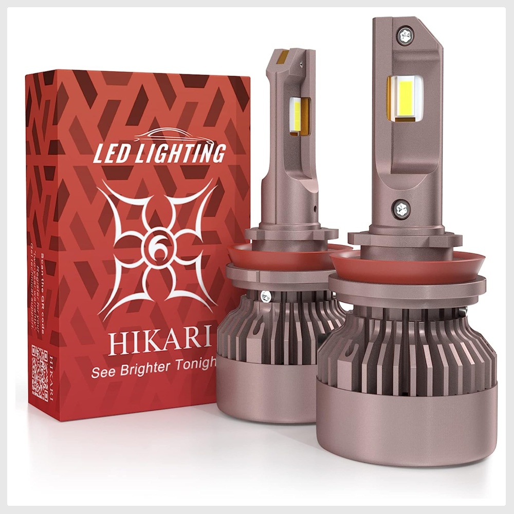 Hikari 2023 Future 30000LM H11/H8/H9 LED Bulbs, 65W Titanova LED, High