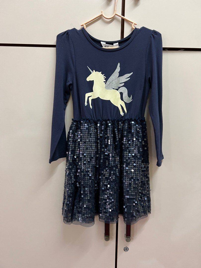 H&m girls unicorn dress discount