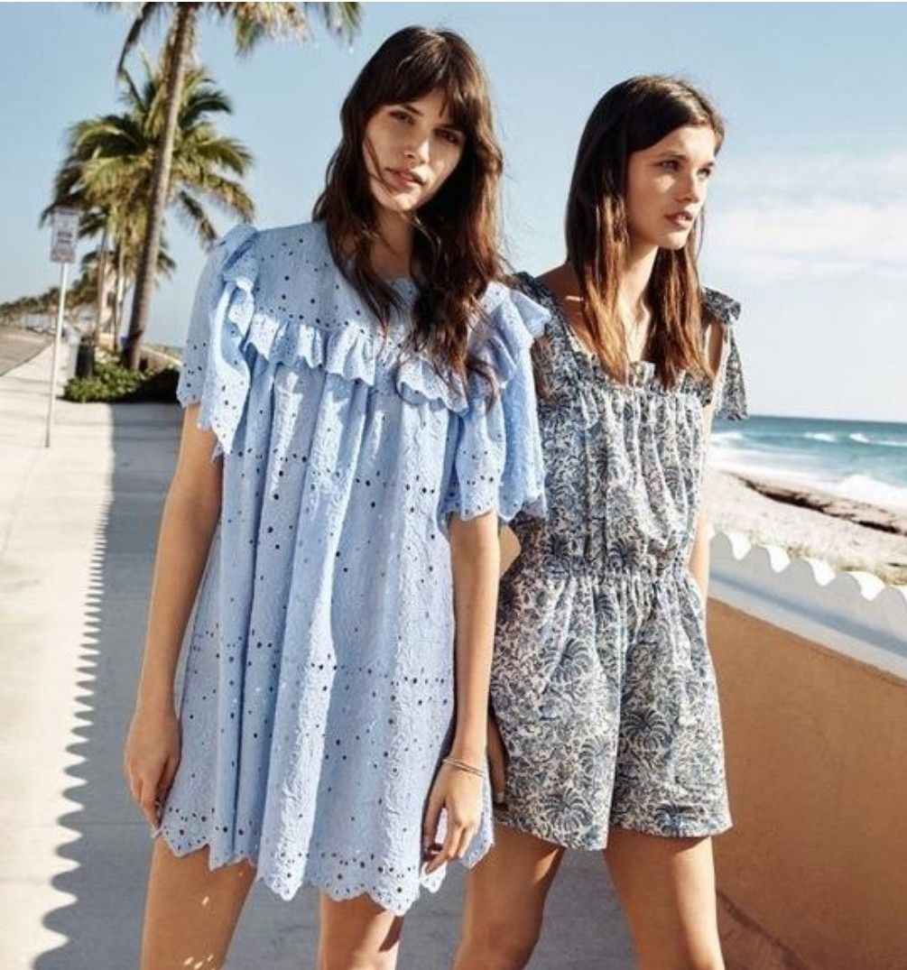 H&M Broderie Anglaise Embroidered Dress, Women's Fashion, Dresses & Sets,  Dresses on Carousell