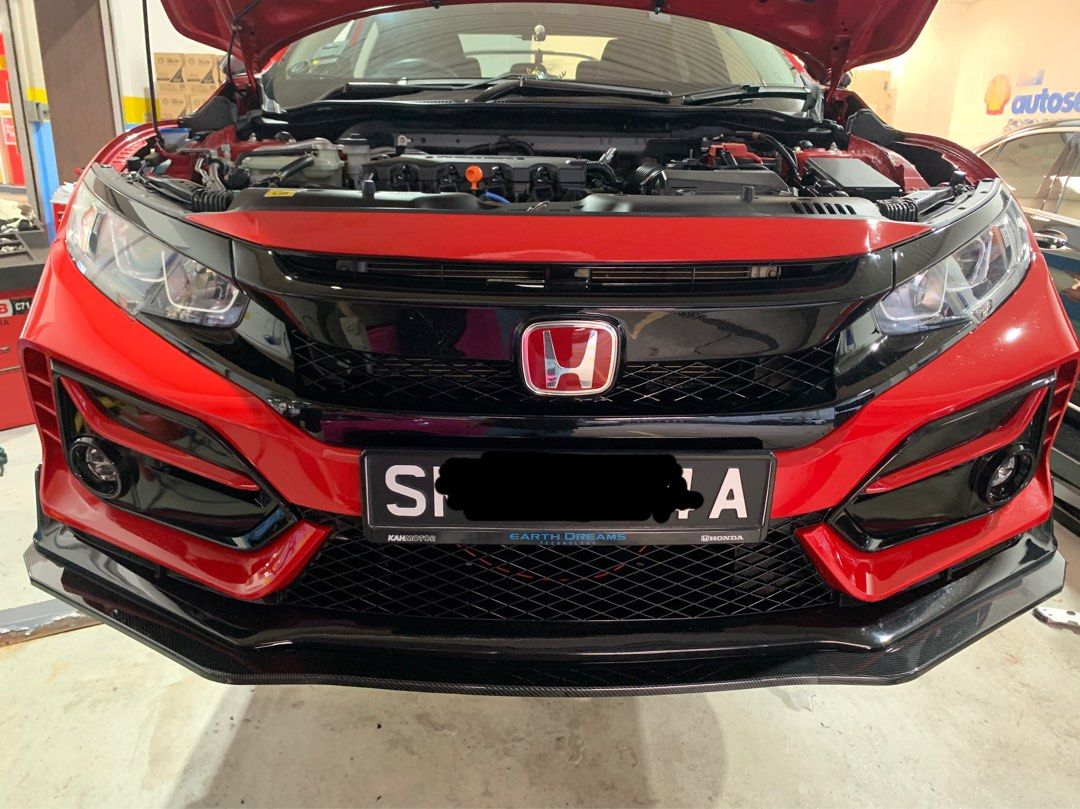 Honda Civic FC type r bodykit double lip Varis lip, Car Accessories