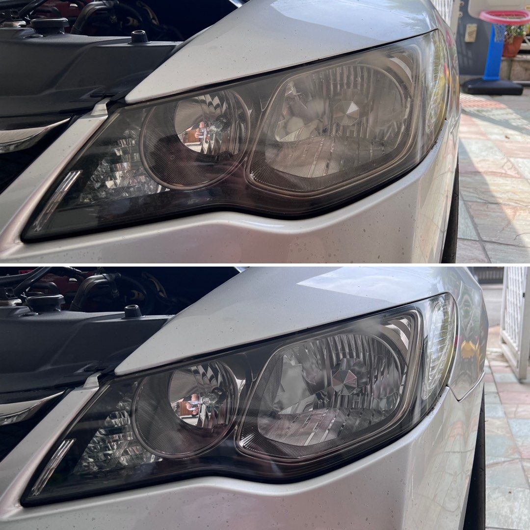 Honda Civic FD2R Type R Headlight Restoration Polish, Car Accessories ...
