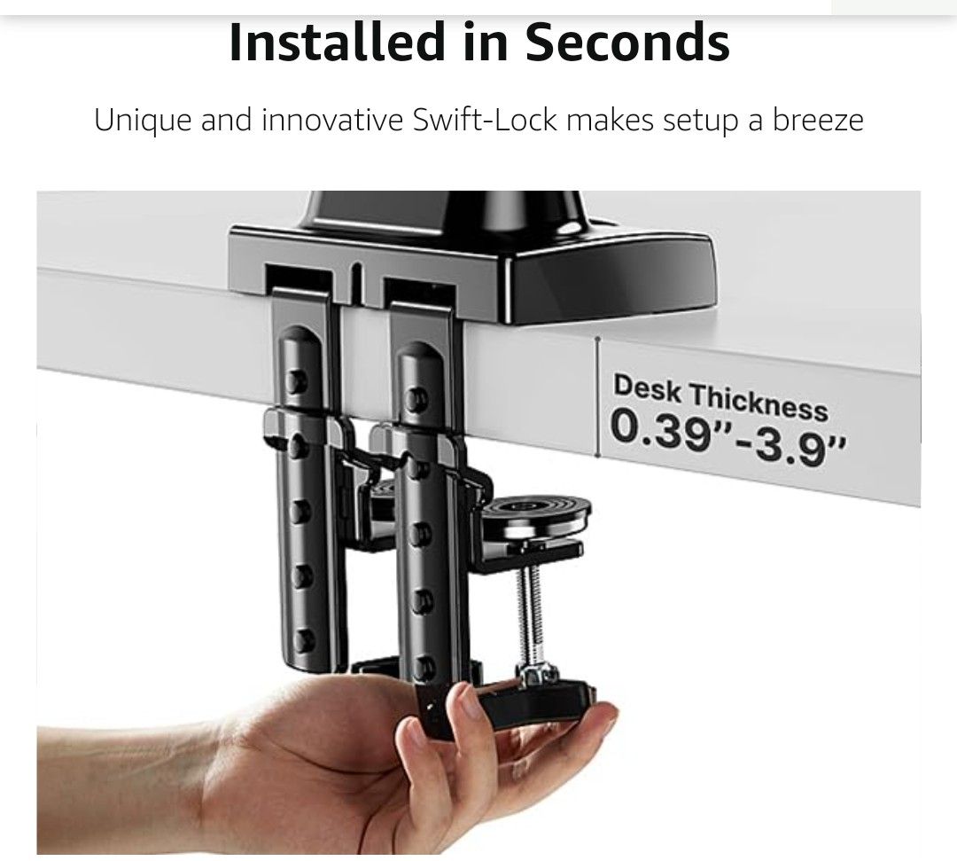 Huanuo Dual Monitor Stand HNDS6 (gas spring arms), Computers & Tech