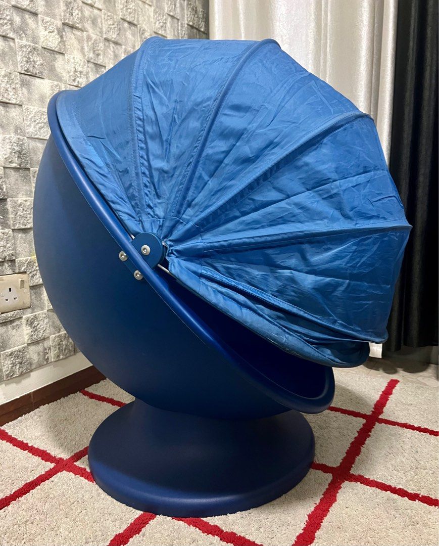 IKEA Kids egg swivel chair - BLUE COLOR, Furniture & Home Living ...
