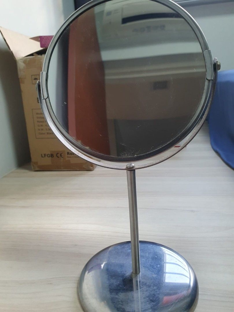 Ikea mirror table, magnifying mirror, Furniture & Home Living, Home
