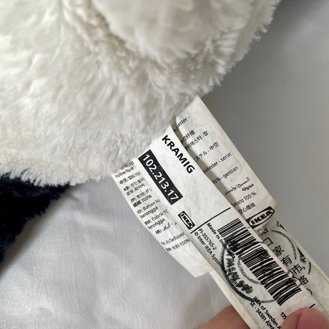 Ikea Panda Plushie Stuffed Toy (Category: Plushies & Soft Toys) located in Quezon City. Submitted by jaja.20 (Listing ID 1240285671, Image 3). Description: USED Length: 30 cm.