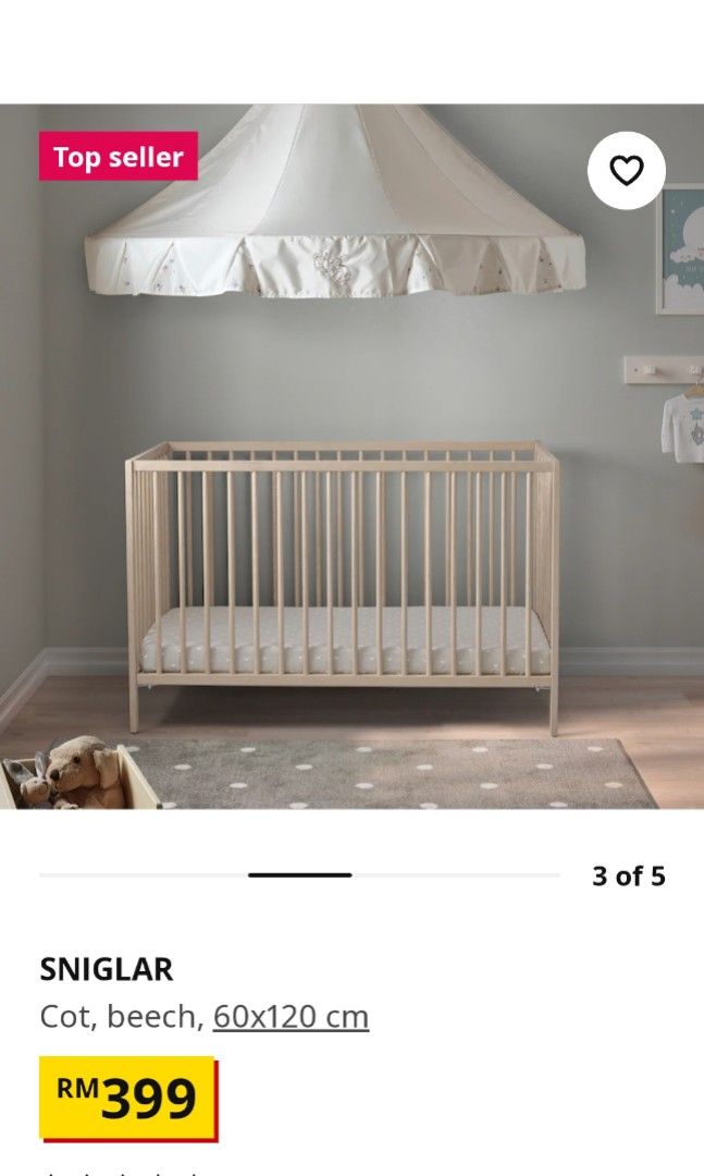 Ikea sniglar crib discontinued store
