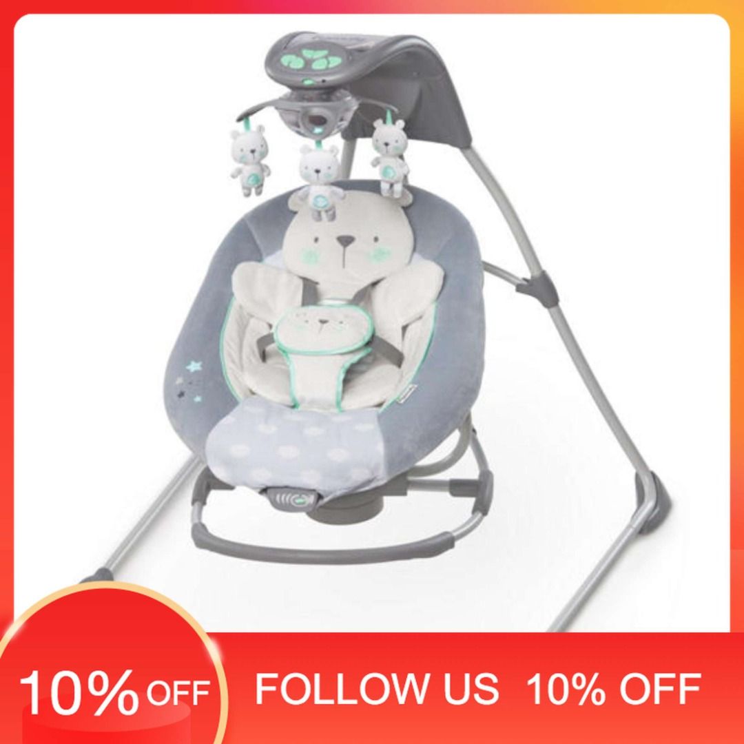 Ingenuity inlighten cradling swing and rocker manual discount
