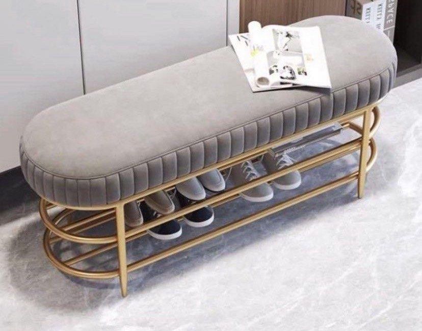 INSTOCK Avery Shoe Rack Bench Convenient Seat Wearing Taking off Shoes Strong Durable Organizer