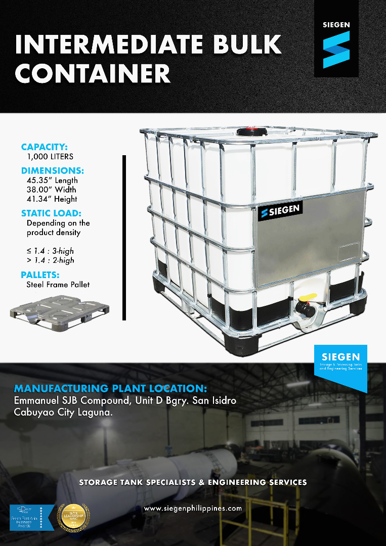 Intermediate Bulk Container IBC Tank, Commercial & Industrial