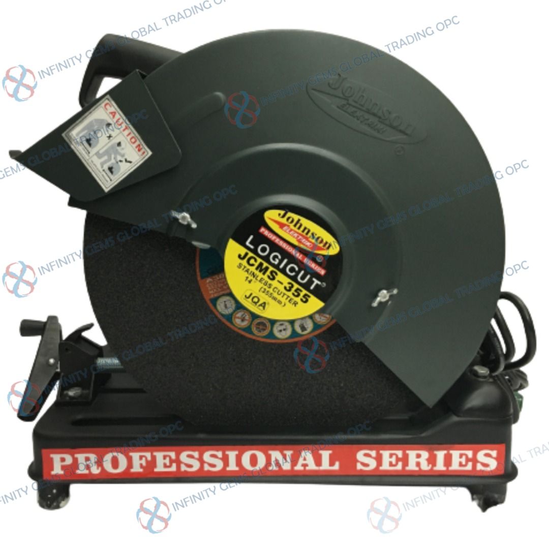 CUT OFF MACHINE JCMS-355 JOHNSON ELEKTRIK (Category: Construction Tools & Equipment) located in San Jose del Monte. Submitted by infinity_gems (Listing ID 1217697208, Image 3). Description: MODELJCMS-355 Power: 2000W, 220V/60Hz No. Load Speed 0-2,800rpm Disc. Diameter 14" (300mm).
