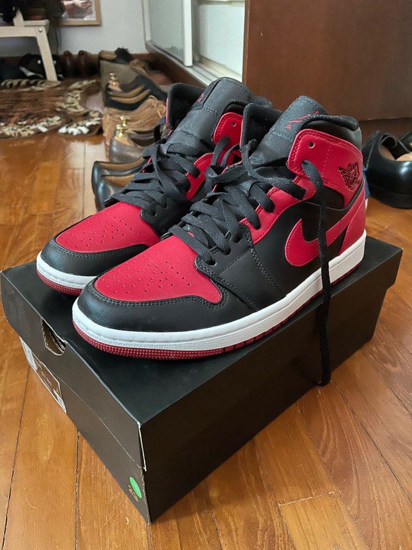 Jordan 1 OG bred mid dunk high sb Men s Fashion Footwear