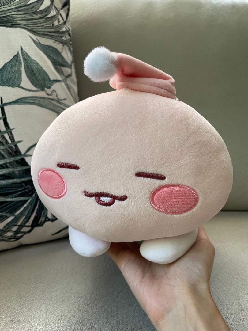 Kakao Friends Apeach Plush Toy Cute Korean Plushie Sleeping On Carousell 3103