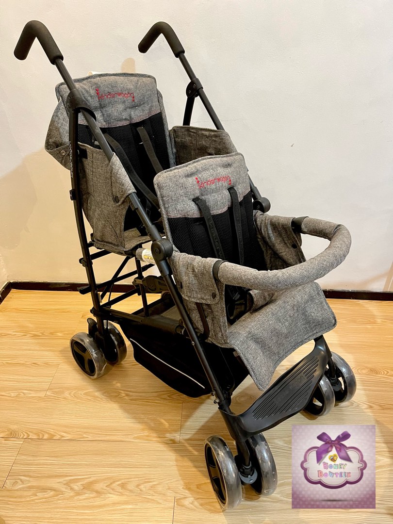 Kinderwagon hop tandem double umbrella best sale stroller