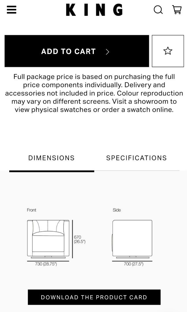 King Living Swivel Tub Chairs, Furniture & Home Living, Furniture
